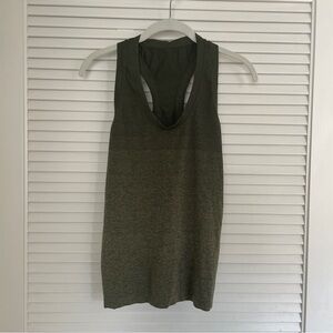 Athleta Olive Green Women's Sleeveless Workout Top